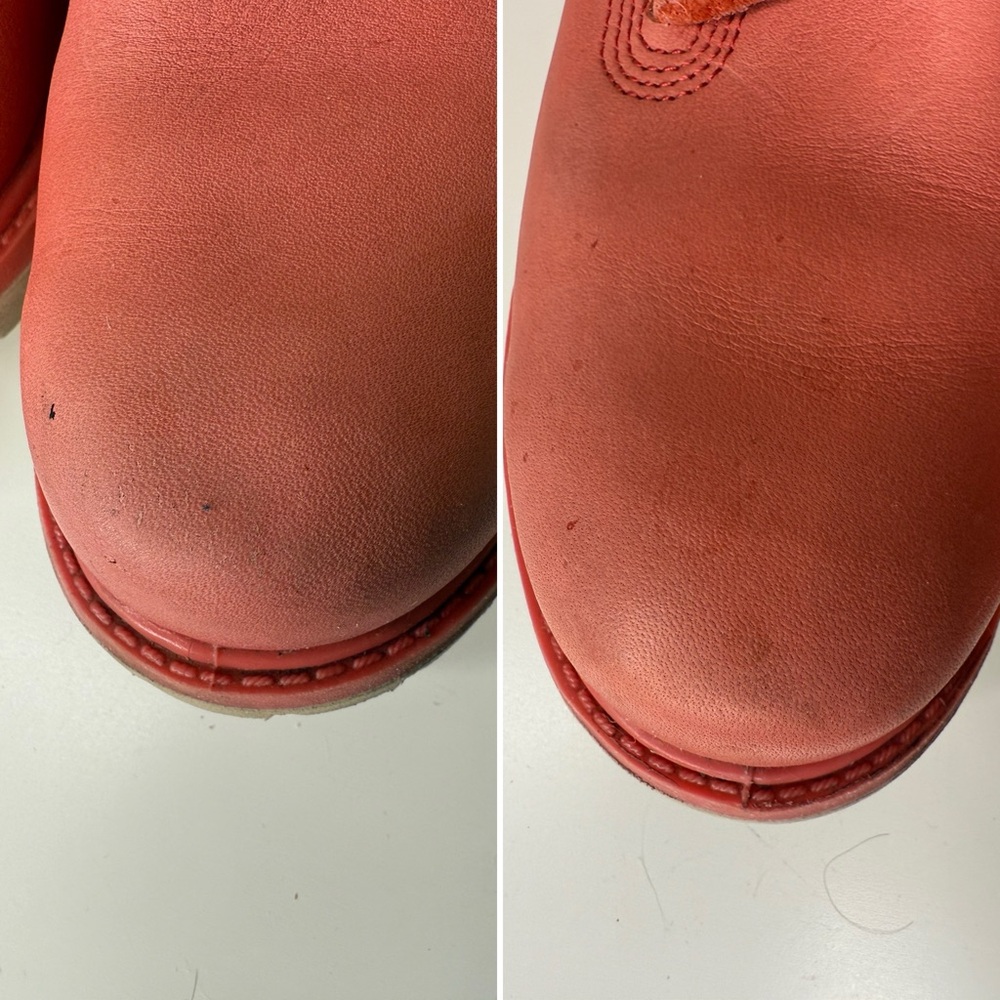 Timberland Women’s Premium Waterproof Boots Hiking Pink Leather PrimaLoft Size 9 - Picture 11 of 14